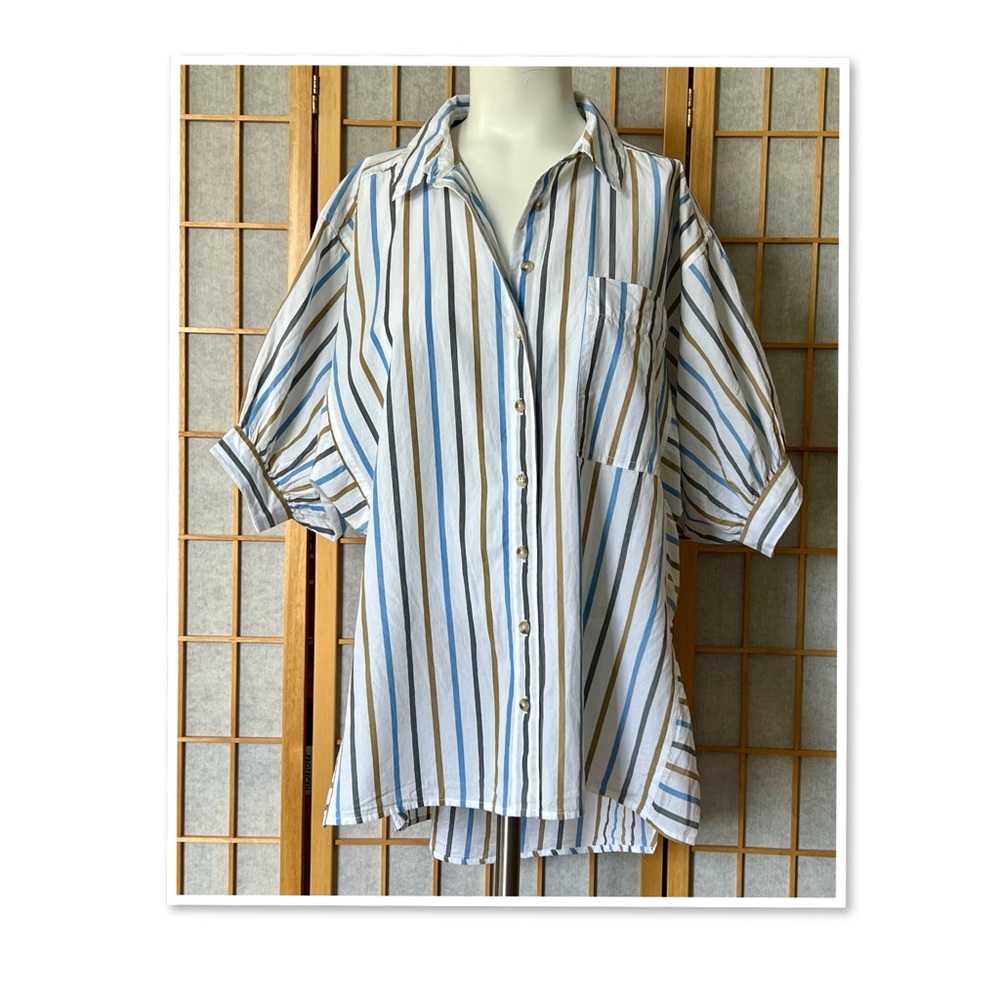 Pilcro Painter Button-down Shirt - Picture 2 of 11